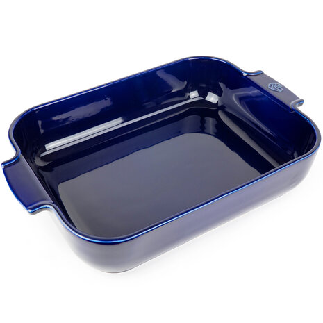 Peugeot Appolia rectangular ceramic oven dish 40cm Bleu
