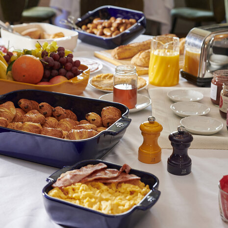 Peugeot Appolia rectangular ceramic oven dish 40cm Bleu