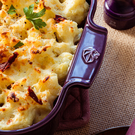 Peugeot Appolia rechthoekige keramische ovenschaal 40cm Aubergine