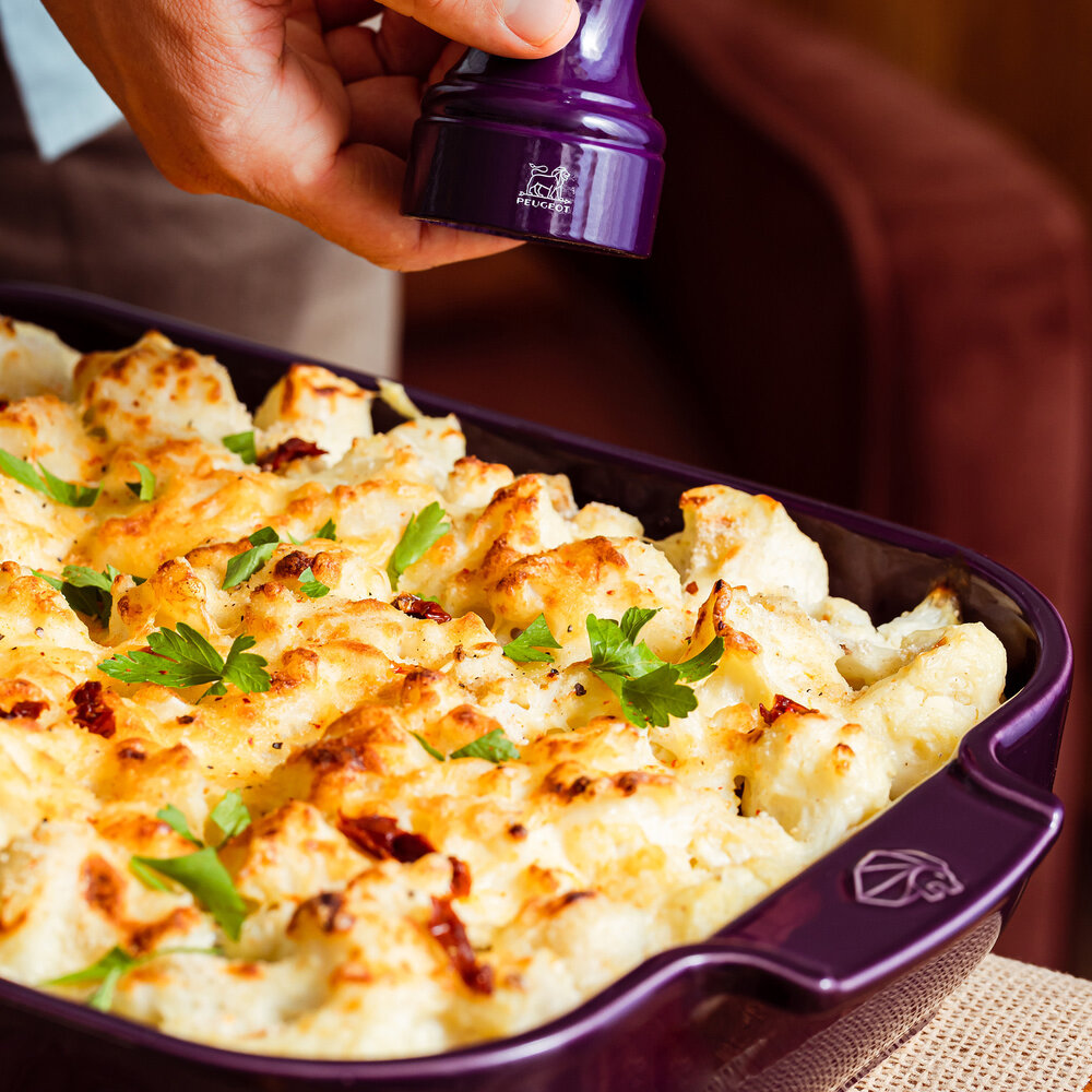 Peugeot Appolia rechthoekige keramische ovenschaal 40cm Aubergine