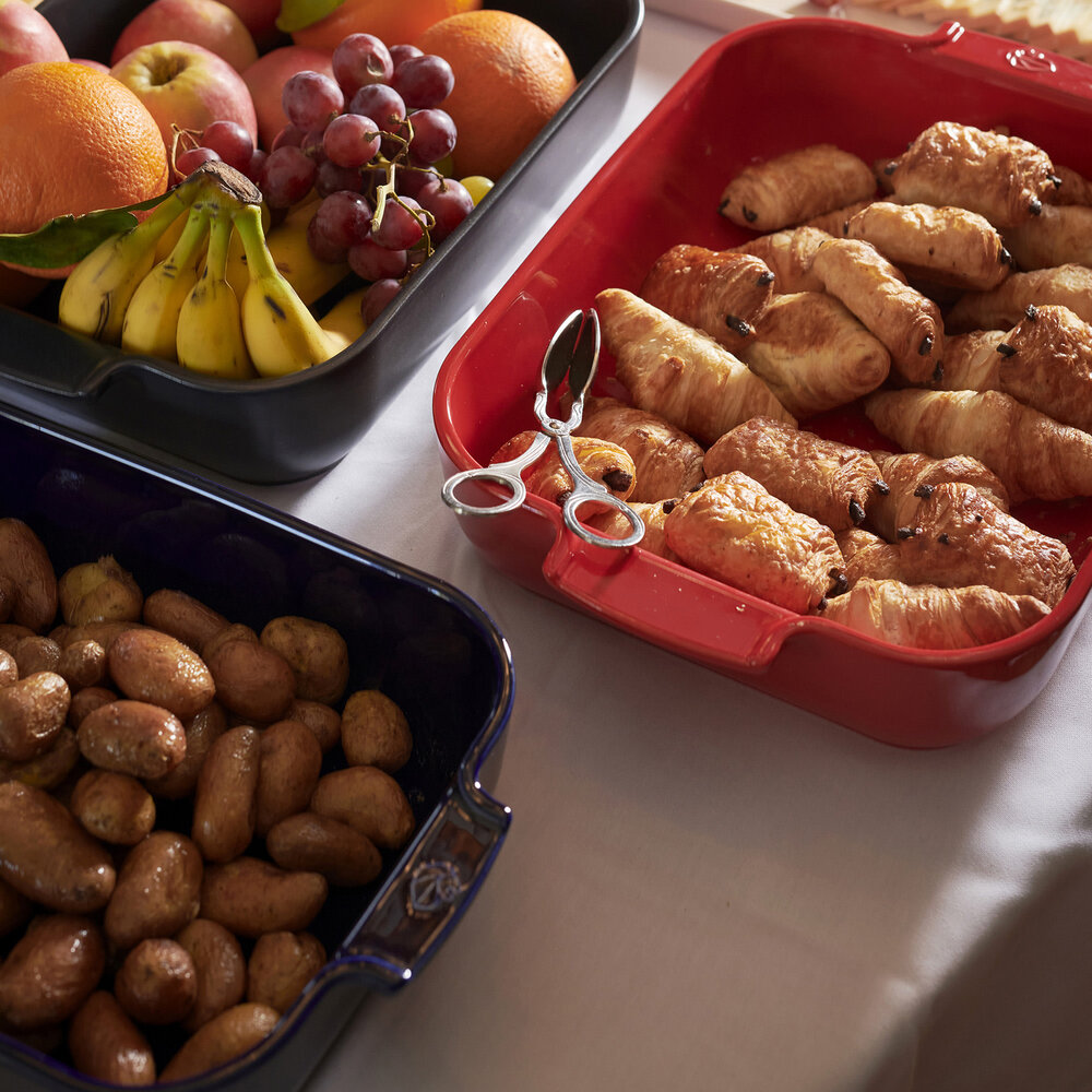 Peugeot Appolia rechthoekige keramische ovenschaal 36cm Bleu