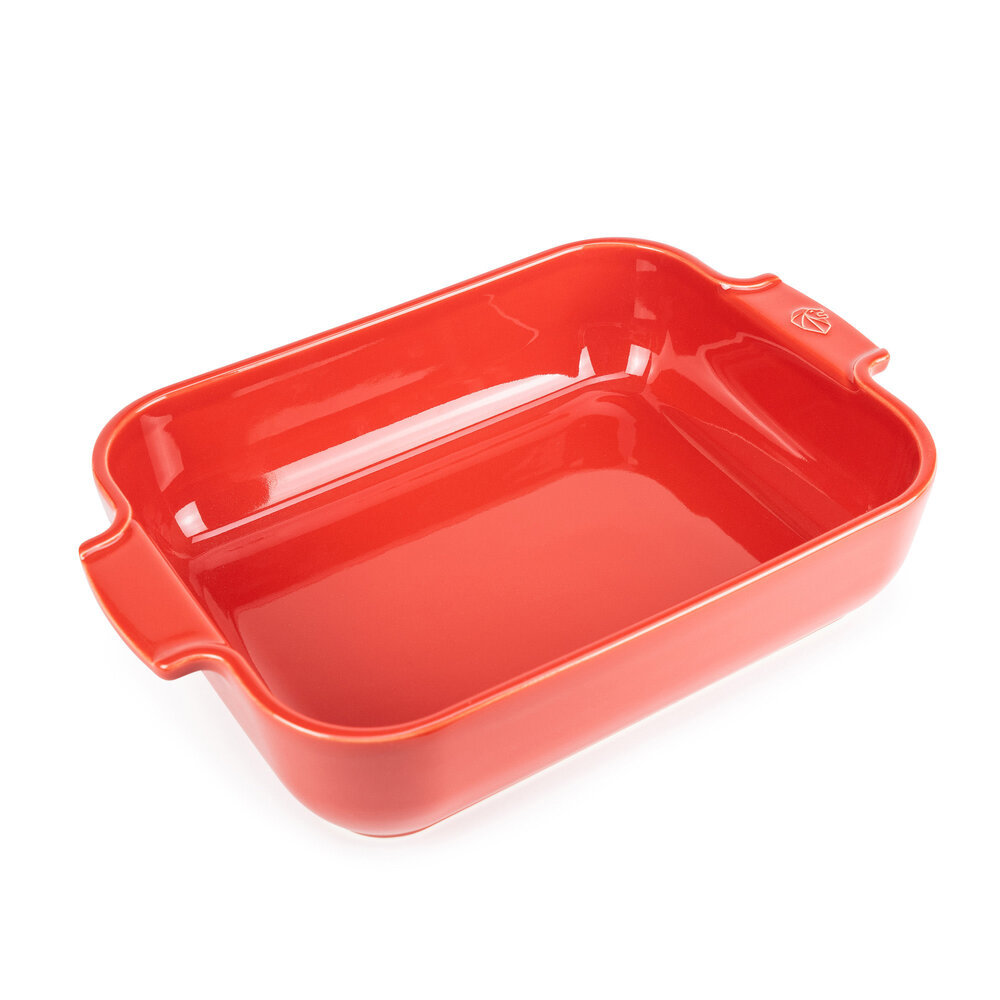 Peugeot Appolia rechthoekige keramische ovenschaal 32cm Rouge Peugeot Appolia rechthoekige keramische ovenschaal 32cm Rouge