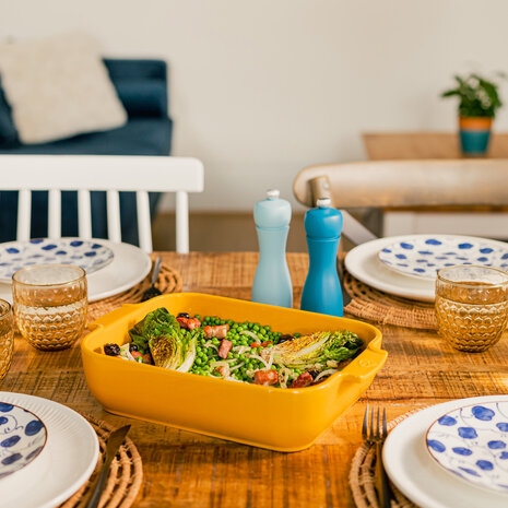 Peugeot Appolia rectangular ceramic oven dish 32cm Jaune Safran Peugeot Appolia rectangular ceramic oven dish 32cm Jaune Safran
