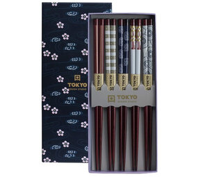 Tokyo Design Studio 5 sets of chopsticks with different designs