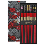 Tokyo Design Studio 5 sets of chopsticks Red B