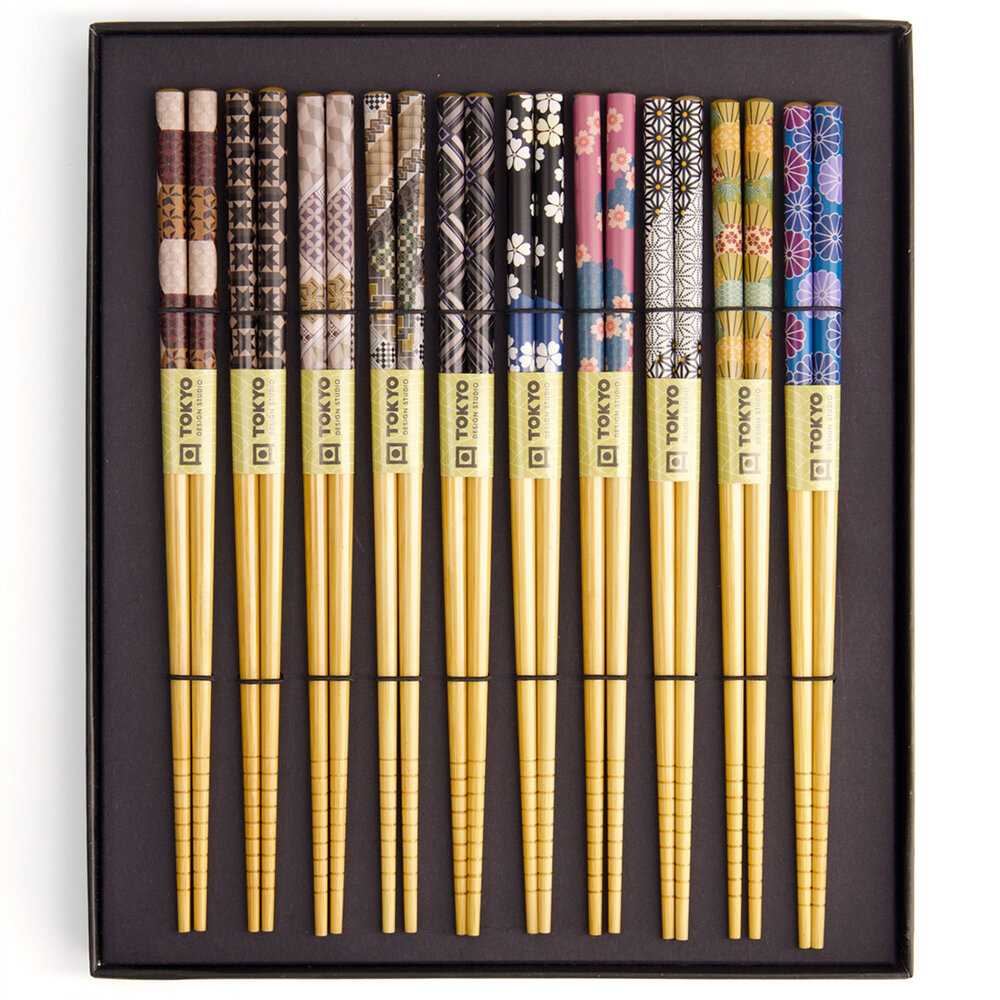 Tokyo Design Studio 10 sets of chopsticks Flowers in gift box Tokyo Design Studio 10 sets of chopsticks Flowers in gift box
