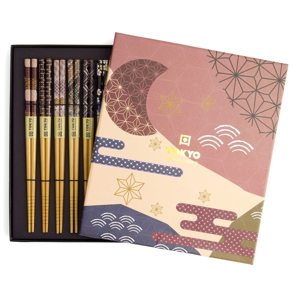 Tokyo Design Studio 10 sets of chopsticks Flowers in gift box Tokyo Design Studio 10 sets of chopsticks Flowers in gift box