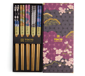 Tokyo Design Studio 5 sets of chopsticks Flowers