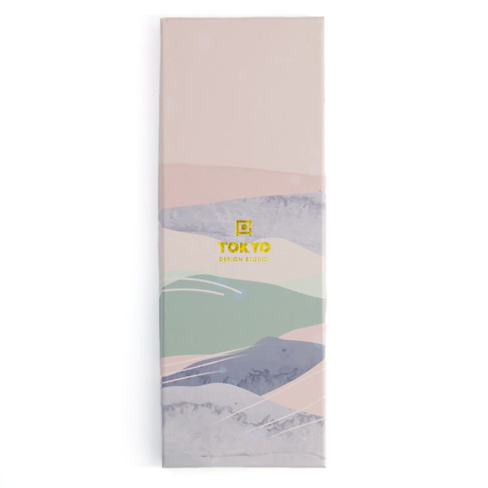 Tokyo Design Studio 5 sets eetstokjes Acrylic Blue in geschenkverpakking Tokyo Design Studio 5 sets eetstokjes Acrylic Blue in geschenkverpakking