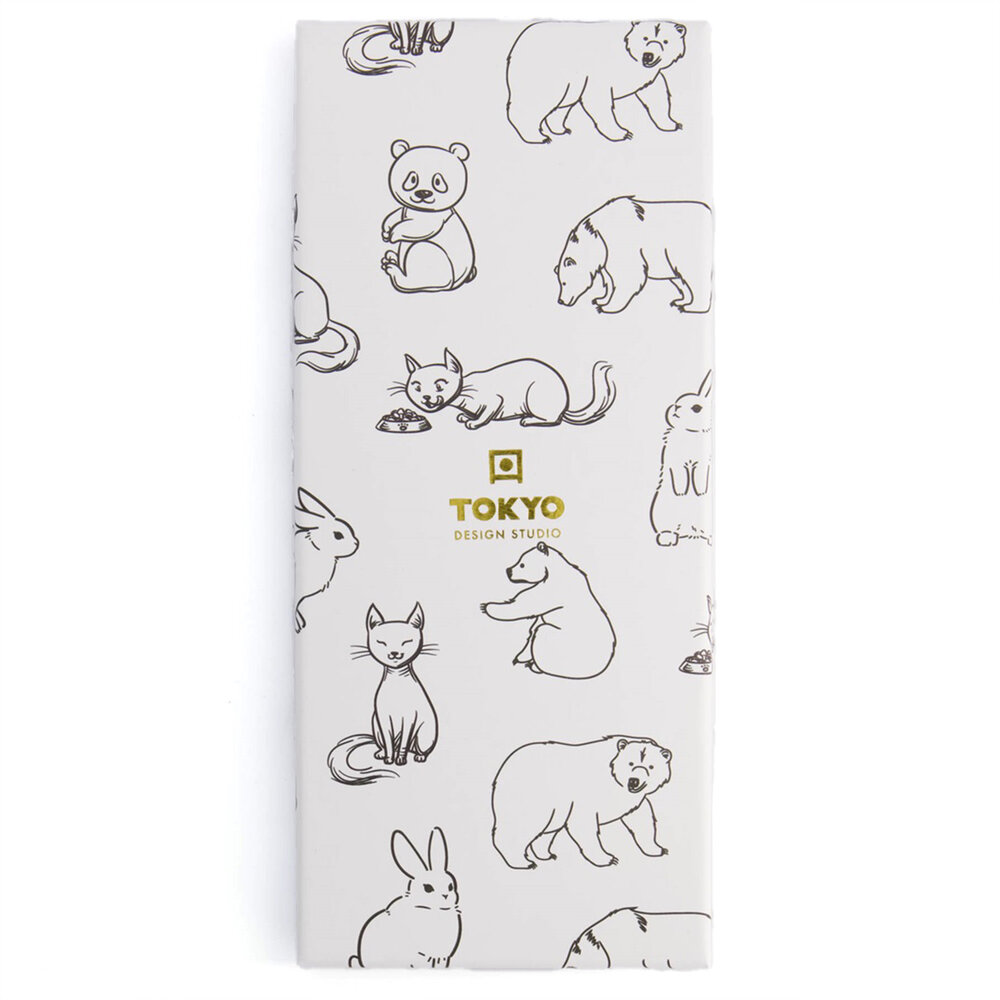 Tokyo Design Studio 5 sets of chopsticks Mix Animals in gift box Tokyo Design Studio 5 sets of chopsticks Mix Animals in gift box