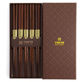 Tokyo Design Studio 5 sets of chopsticks Hexagon Brown