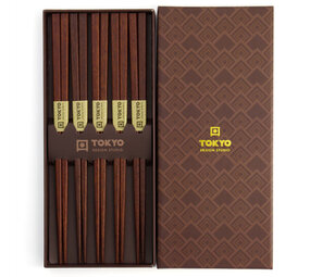 Tokyo Design Studio 5 sets of chopsticks Square Brown