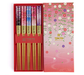 Tokyo Design Studio 5 sets of chopsticks Flowers