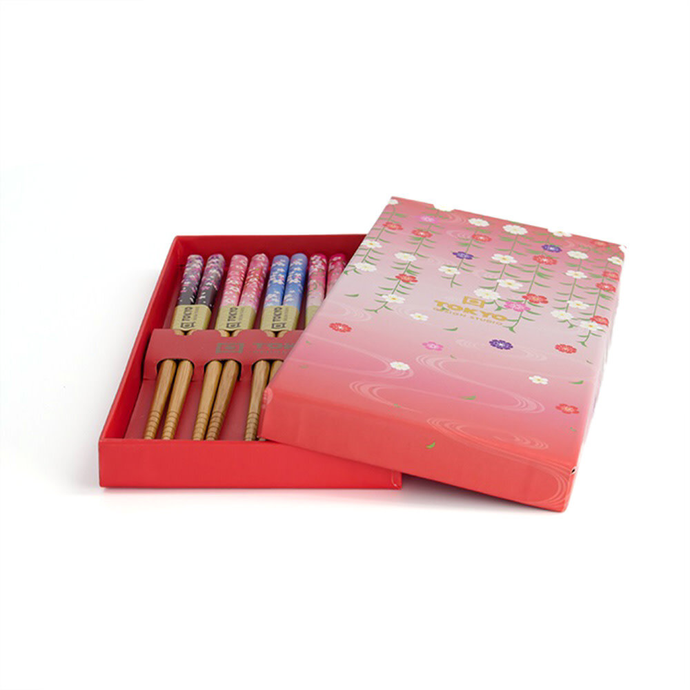 Tokyo Design Studio 5 sets of chopsticks Flowers in gift box Tokyo Design Studio 5 sets of chopsticks Flowers in gift box