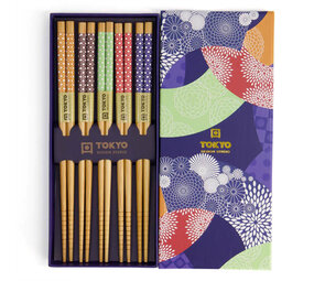 Tokyo Design Studio 5 sets of chopsticks Colorful Circle