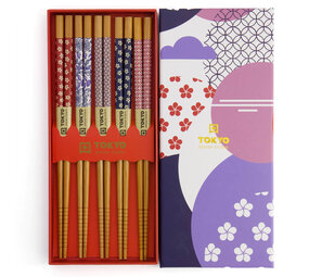 Tokyo Design Studio 5 sets of chopsticks Circle Flower