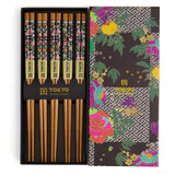 Tokyo Design Studio 5 sets of chopsticks Cubes Black White