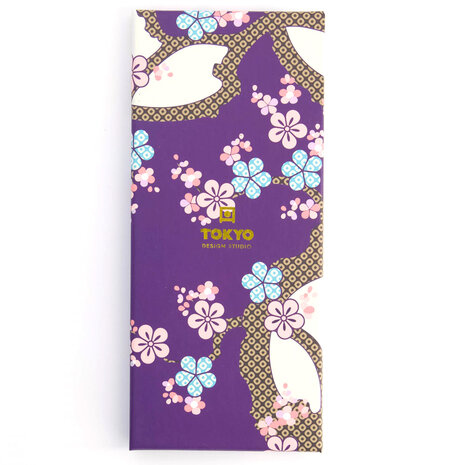 Tokyo Design Studio 5 sets eetstokjes Dark Blue Sakura in geschenkverpakking Tokyo Design Studio 5 sets eetstokjes Dark Blue Sakura in geschenkverpakking