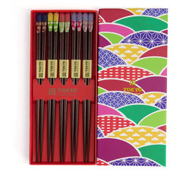 Tokyo Design Studio 5 sets eetstokjes Multi Color Tokyo Design Studio 5 sets eetstokjes Multi Color