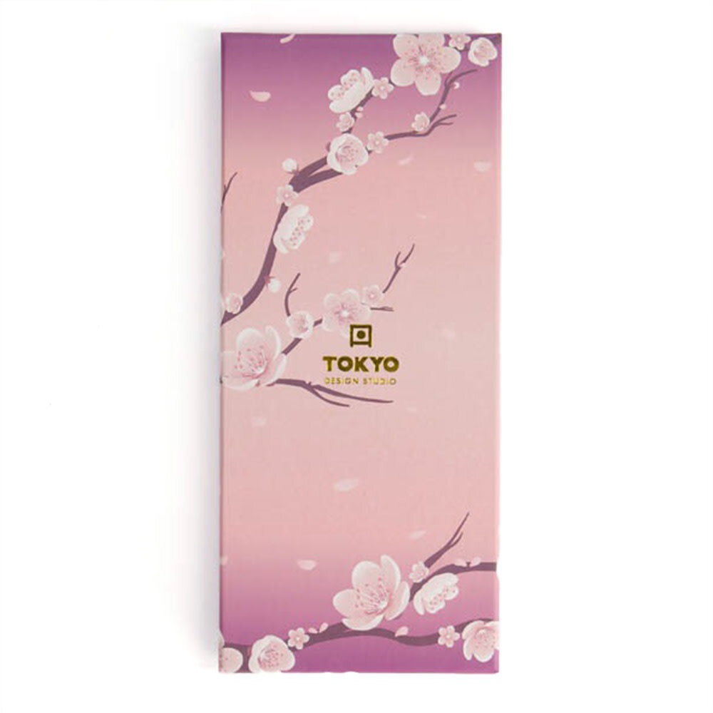 Tokyo Design Studio 5 sets of chopsticks Purple Sakura in gift box Tokyo Design Studio 5 sets of chopsticks Purple Sakura in gift box