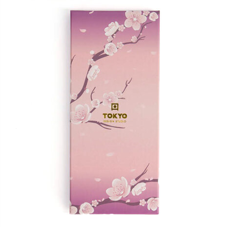 Tokyo Design Studio 5 sets of chopsticks Purple Sakura in gift box Tokyo Design Studio 5 sets of chopsticks Purple Sakura in gift box