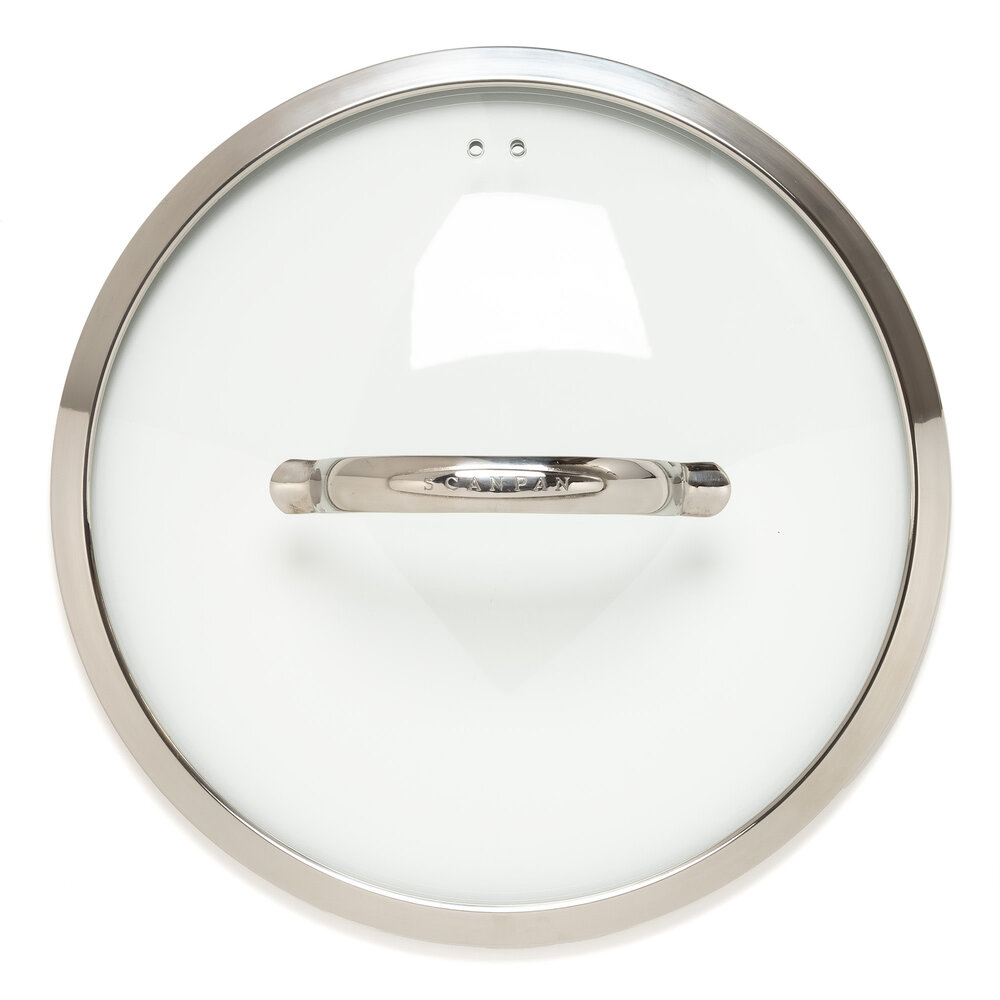 Scanpan HaptIQ glass lid with stainless steel rim 32cm