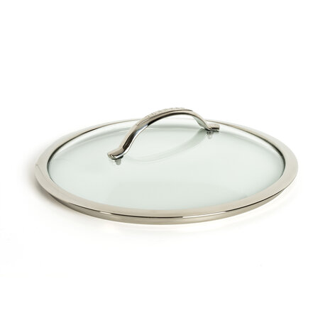 Scanpan HaptIQ glass lid with stainless steel rim 28cm