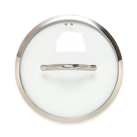 Scanpan HaptIQ glass lid with stainless steel rim 28cm