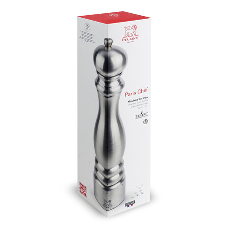 Peugeot Paris Chef Inox zoutmolen 30cm U-select Peugeot Paris Chef Inox zoutmolen 30cm U-select