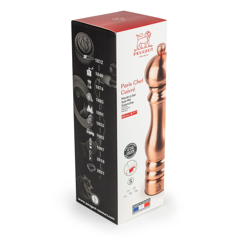 Peugeot Paris Chef Cuivre zoutmolen 22cm U-select Peugeot Paris Chef Cuivre zoutmolen 22cm U-select