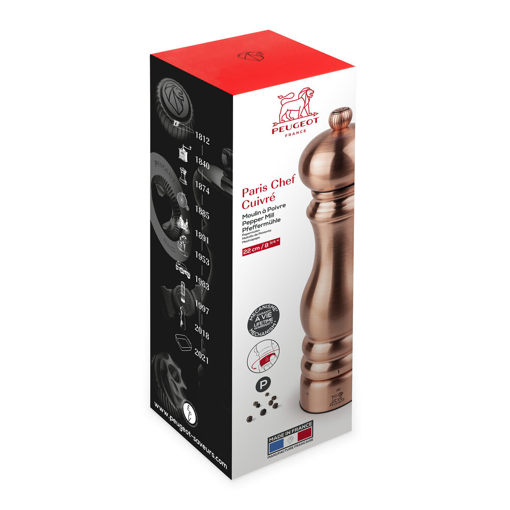 Peugeot Paris Chef Cuivre peppermill 22cm U-select Peugeot Paris Chef Cuivre peppermill 22cm U-select