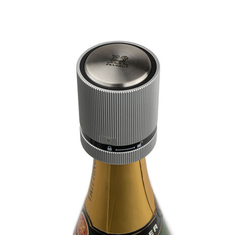 Peugeot Line aluminum Champagne bottle stopper