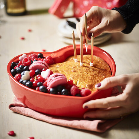 Peugeot Hartvormige keramische ovenschaal 26cm Peugeot Hartvormige keramische ovenschaal 26cm