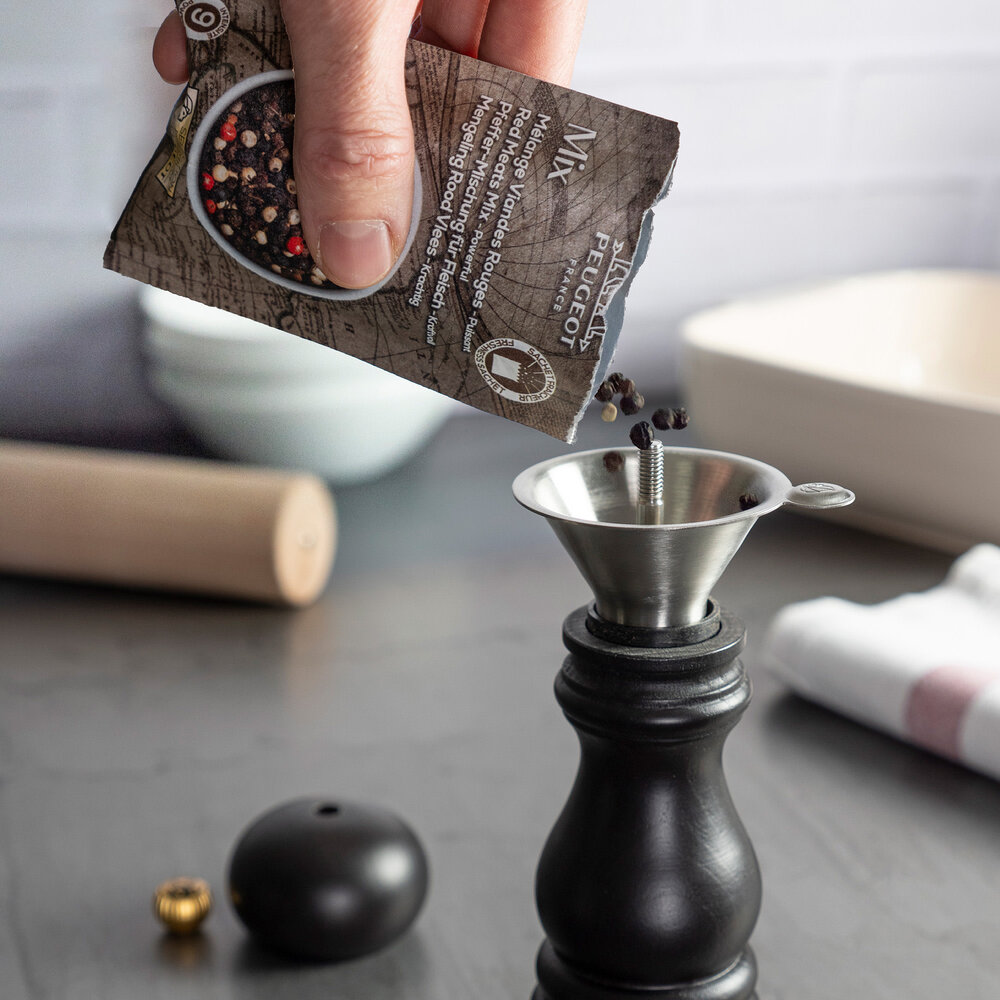 Peugeot "Easy" spice funnel for Peugeot mills and grinders Peugeot "Easy" spice funnel for Peugeot mills and grinders