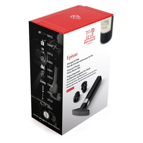 Peugeot Epivac wine saver set with 2 stoppers Peugeot Epivac wine saver set with 2 stoppers