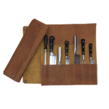 Leather knife roll for 7 knives Leather knife roll for 7 knives