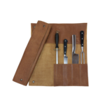 Leather knife roll for 4 knives Leather knife roll for 4 knives