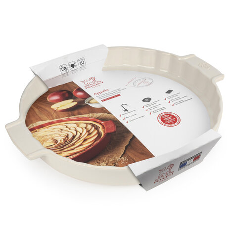 Peugeot Appolia Ceramic Tart Dish 30cm Ecru Peugeot Appolia Ceramic Tart Dish 30cm Ecru