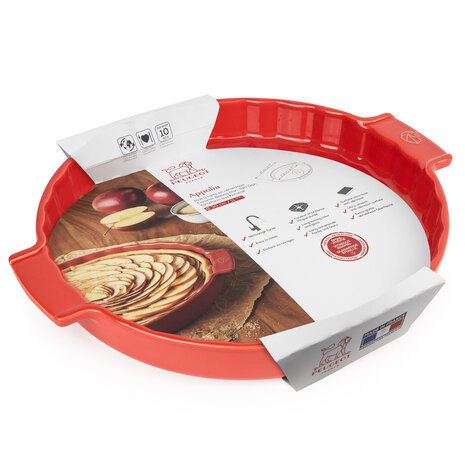 Peugeot Appolia Ceramic Tart Dish 30cm Red