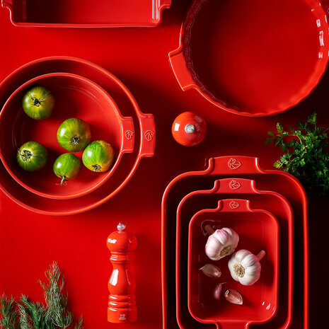 Peugeot Appolia Ceramic Tart Dish 30cm Red