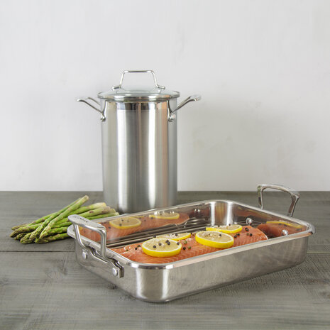 Scanpan Impact braadslede 43x28cm met rooster Scanpan Impact braadslede 43x28cm met rooster