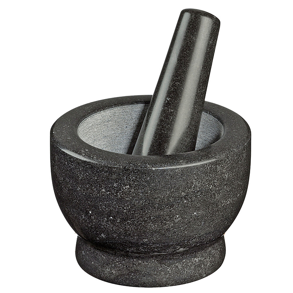 Cilio Dark marble mortar and pestle Venus 10cm