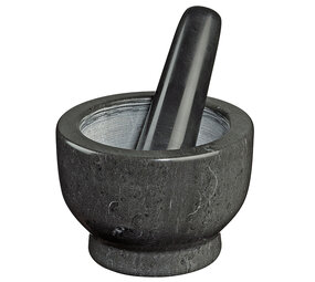 Cilio Dark marble mortar and pestle Neptunus 13cm Cilio Dark marble mortar and pestle Neptunus 13cm