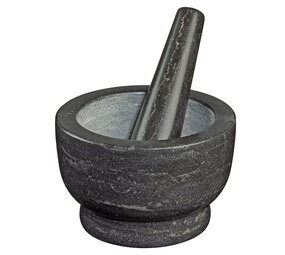 Cilio Dark marble mortar and pestle Uranus 16cm Cilio Dark marble mortar and pestle Uranus 16cm