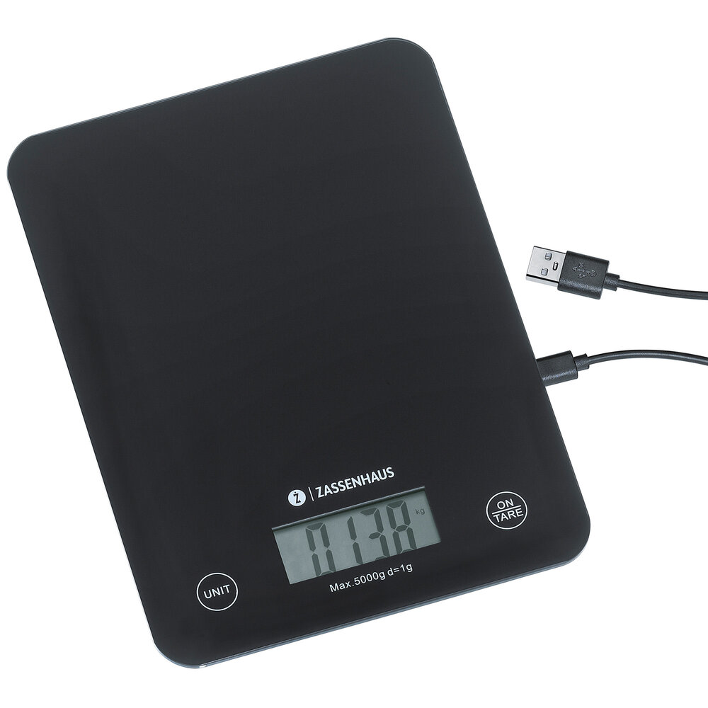 Zassenhaus USB-charged kitchen scale Zassenhaus USB-charged kitchen scale
