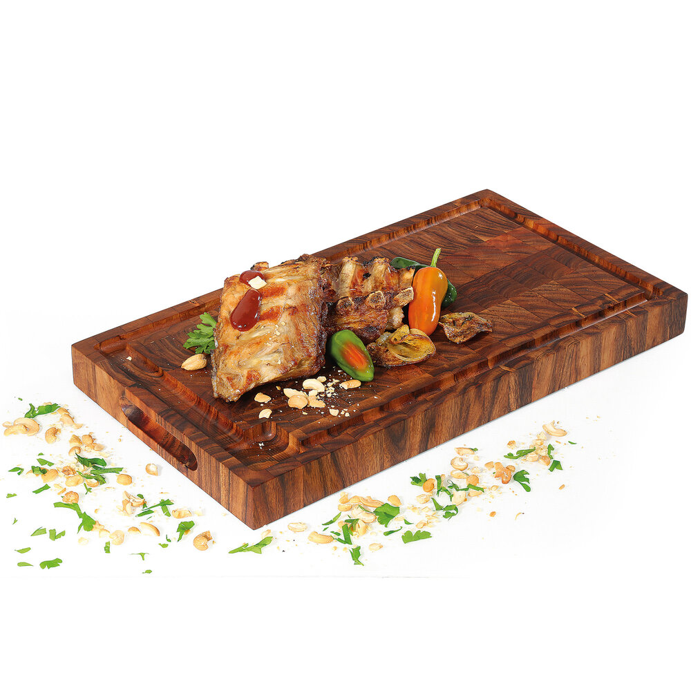Zassenhaus End grain acacia cutting board 45x25x4cm