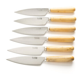 Pallares Solsona 6 steak knives 13cm inox boxwood Pallares Solsona 6 steak knives 13cm inox boxwood