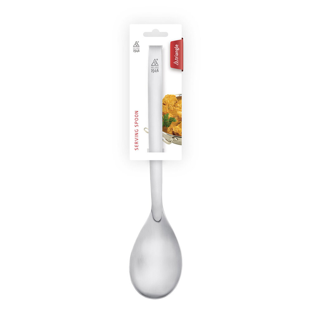 Stainless steel serving spoon
