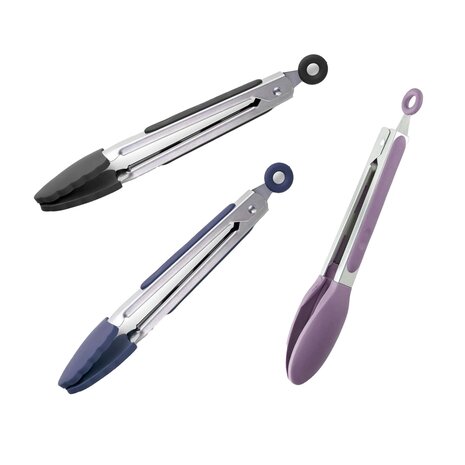 Silicone tongs, various colors