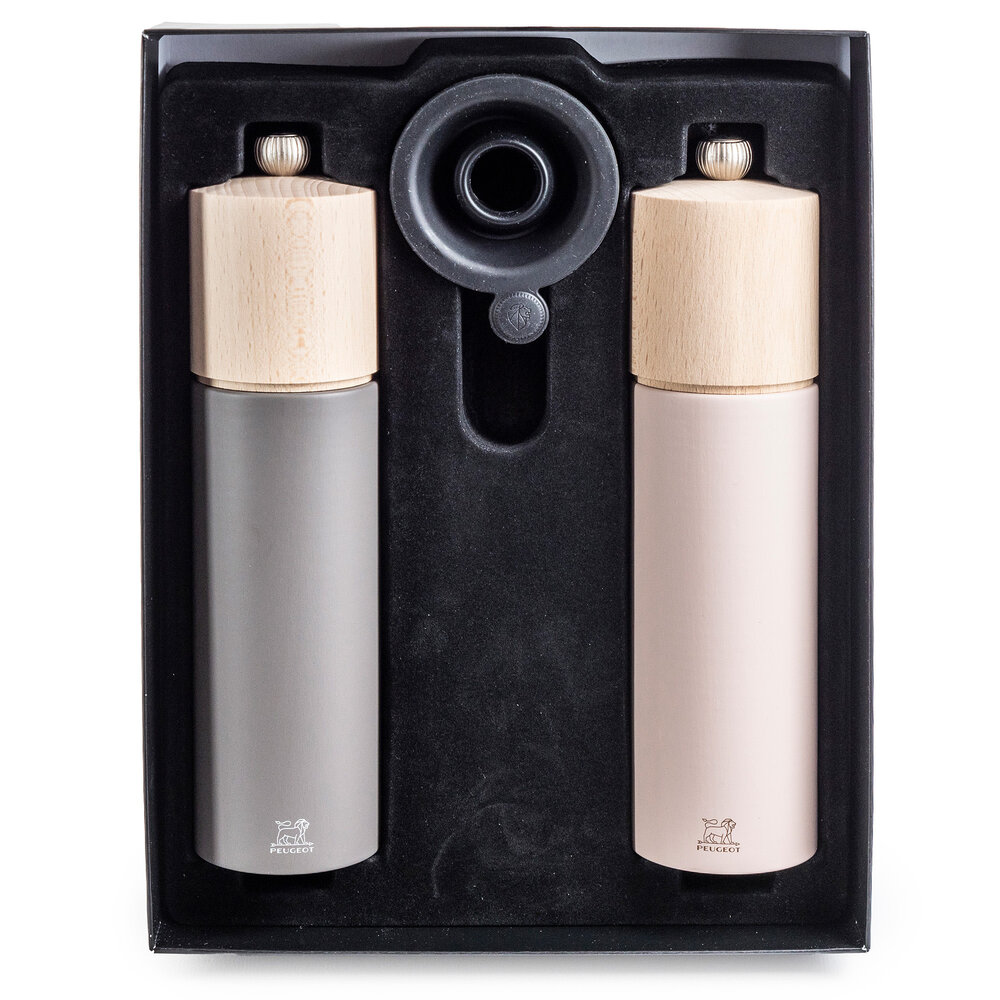 Peugeot Boreal 21cm pepper and salt mill gift set Peugeot Boreal 21cm pepper and salt mill gift set